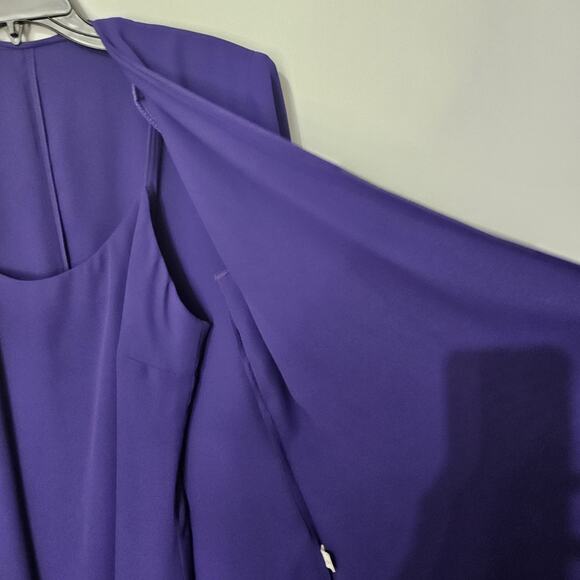 Lillie Rubin Purple Evening Formal Maxi Two Piece Dress Cardigan Size 8 Occasion - Picture 8 of 16